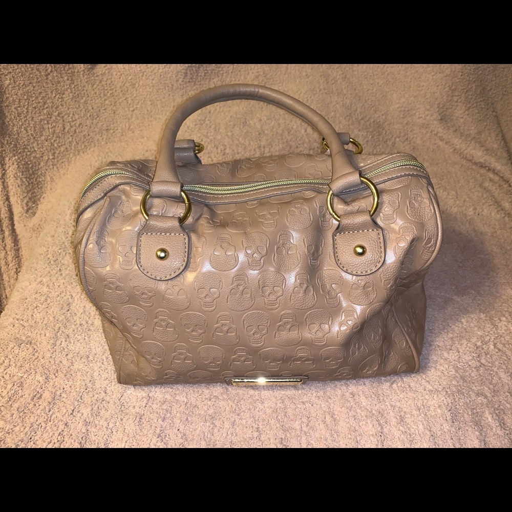 Betsey Johnson Skull print satchel